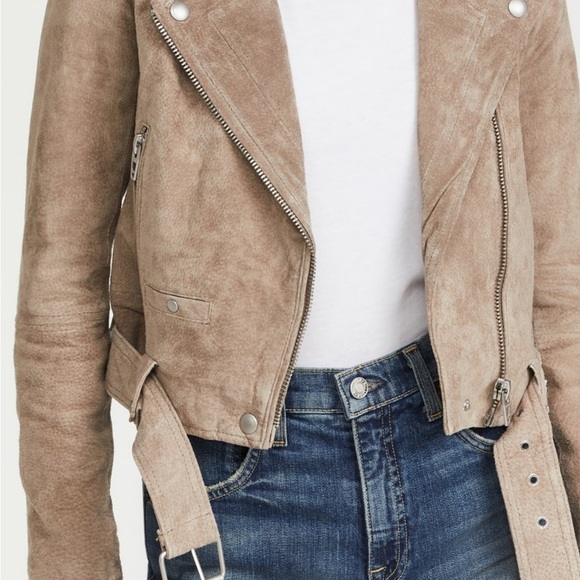 Brown Suede Biker Jacket - Picture 5 of 5